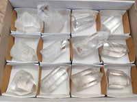 Polished Clear Quartz Crystals x 12 From Madagascar - Toprock Gemstones and Minerals