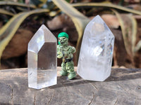 Polished Clear Quartz Crystals x 12 From Madagascar - Toprock Gemstones and Minerals
