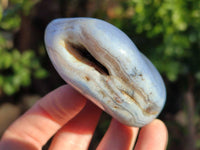 Polished Large Blue Lace Agate Tumbled Stones x 6 From Nsanje, Malawi - Toprock Gemstones and Minerals