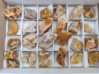 Natural Golden Limonite Quartz Clusters x 28 From Solwezi, Zambia - Toprock Gemstones and Minerals