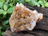 Natural Golden Limonite Quartz Clusters x 24 From Solwezi, Zambia - Toprock Gemstones and Minerals