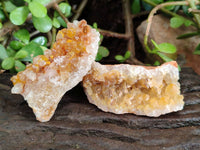 Natural Golden Limonite Quartz Clusters x 24 From Solwezi, Zambia - Toprock Gemstones and Minerals