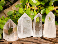 Polished Clear Quartz Crystals x 12 From Madagascar - Toprock Gemstones and Minerals