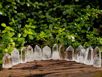 Polished Clear Quartz Crystals x 12 From Madagascar - Toprock Gemstones and Minerals