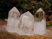 Polished Clear Quartz Crystals x 12 From Madagascar - Toprock Gemstones and Minerals