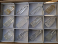 Polished Clear Quartz Crystals x 12 From Madagascar - Toprock Gemstones and Minerals