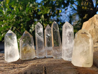 Polished Clear Quartz Crystals x 12 From Madagascar - Toprock Gemstones and Minerals