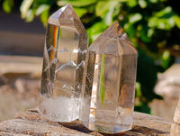 Polished Clear Quartz Crystals x 12 From Madagascar - Toprock Gemstones and Minerals
