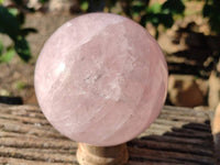 Polished Rose Quartz Sphere x 1 From Madagascar - Toprock Gemstones and Minerals