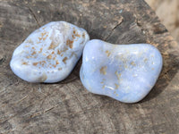 Polished Blue Lace Agate Tumbled Stones x 1.8 Kg Lot From Malawi - Toprock Gemstones and Minerals