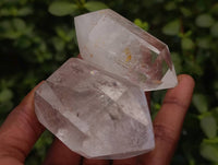 Polished Clear Quartz Double Terminated Crystals x 6 From Madagascar - Toprock Gemstones and Minerals