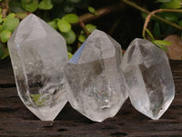 Polished Clear Quartz Double Terminated Crystals x 6 From Madagascar - Toprock Gemstones and Minerals