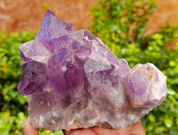 Natural Jacaranda Amethyst Quartz Clusters x 4 From Mumbwa, Zambia - Toprock Gemstones and Minerals