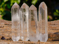 Polished Double Terminated Clear Quartz Crystals x 24 From Madagascar - Toprock Gemstones and Minerals