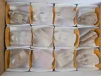 Polished Clear Quartz Crystals x 12 From Madagascar - Toprock Gemstones and Minerals