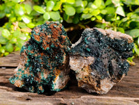Natural Ball Malachite On Red Dolomite Matrix Specimens x 6 From Likasi, Congo - Toprock Gemstones and Minerals