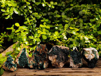 Natural Ball Malachite On Red Dolomite Matrix Specimens x 6 From Likasi, Congo - Toprock Gemstones and Minerals