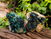 Natural Ball Malachite On Red Dolomite Matrix Specimens x 6 From Likasi, Congo - Toprock Gemstones and Minerals