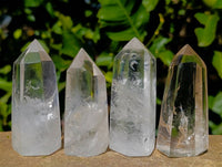Polished Clear Quartz Crystals x 12 From Madagascar - Toprock Gemstones and Minerals