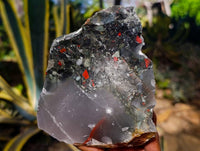 Natural Cobbed Bloodstone Specimens x 4 From Swaziland - Toprock Gemstones and Minerals