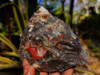 Natural Cobbed Bloodstone Specimens x 4 From Swaziland - Toprock Gemstones and Minerals