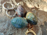 Hand Made Gemstone Keyrings x 20 From Southern Africa - Toprock Gemstones and Minerals