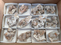 Natural Golden Limonite Coated Spirit Quartz Clusters x 12 From Boekenhouthoek, South Africa - Toprock Gemstones and Minerals
