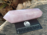 Polished Double Terminated Rose Quartz Points x 4 Madagascar - Toprock Gemstones and Minerals