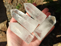 Polished Clear Quartz Crystals x 6 From Madagascar - Toprock Gemstones and Minerals