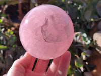 Polished Rose Quartz Spheres x 2 Madagascar - Toprock Gemstones and Minerals