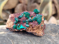 Natural Dioptase on Dolomite Matrix Specimens x 6 From Likasi, Congo - Toprock Gemstones and Minerals