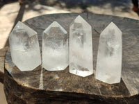 Polished Clear Quartz Crystals x 6 From Madagascar - Toprock Gemstones and Minerals