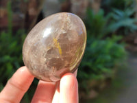 Polished Smokey Quartz Gemstone Eggs x 4 From Madagascar - Toprock Gemstones and Minerals