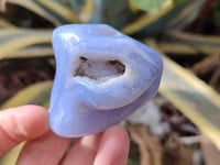Polished Blue Lace Agate Tumbled Stones x 12 From Nsanje, Malawi - Toprock Gemstones and Minerals