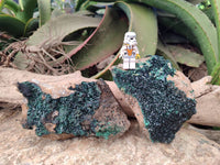 Natural Super Rare Crystalline Malachite Specimens x 2 From Tenke Fungurume, Congo - Toprock Gemstones and Minerals