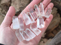 Polished Clear 'Jewellery' Quartz Crystals x 35 From Madagascar - Toprock Gemstones and Minerals