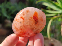 Polished Carnelian Agate Palm Stones x 12 From Madagascar - Toprock Gemstones and Minerals