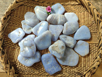 Polished Blue Lace Agate Tumbled Stones x 20 From Nsanje, Malawi - Toprock Gemstones and Minerals