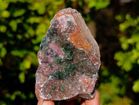 Natural Drusy Salrose With Crystalline Malachite on Dolomite Matrix Specimens x 6 From Congo - Toprock Gemstones and Minerals