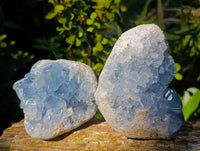 Natural Celestite Specimens x 2 From Sakoany, Madagascar - Toprock Gemstones and Minerals