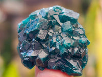 Natural Dioptase on Dolomite Matrix Specimens x 20 From Likasi, Congo - Toprock Gemstones and Minerals