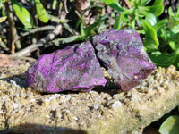 Natural Metallic Purpurite Cobbed Specimens x 12 From Erongo, Namibia - Toprock Gemstones and Minerals