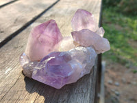 Natural Jacaranda Amethyst Quartz Crystals x 12 From Mumbwa, Zambia - Toprock Gemstones and Minerals