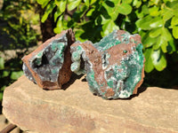 Natural Ball Malachite On Quartz Matrix Specimens x 3 From Kambove, Congo - Toprock Gemstones and Minerals
