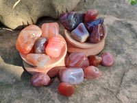 Polished Red Sashe River Agate Tumbled Stones - sold per 1 kg - From Zimbabwe - Toprock Gemstones and Minerals