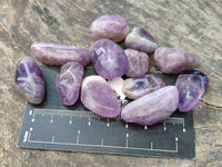 Polished Chevron Amethyst Tumble Stones - Sold per Kg - From Zambia - Toprock Gemstones and Minerals