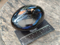 Polished Black Tourmaline Palm Stones x 6 From Madagascar - Toprock Gemstones and Minerals