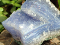 Natural Blue Lace Agate Geode Specimens x 4 From Nsanje, Malawi - Toprock Gemstones and Minerals