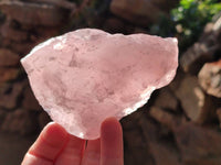 Natural Pink Rose Quartz Cobbed Specimens x 12 From North Cape, South Africa - Toprock Gemstones and Minerals