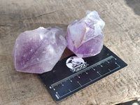 Natural Jacaranda Amethyst Quartz Crystals x 12 From Mumbwa, Zambia - Toprock Gemstones and Minerals